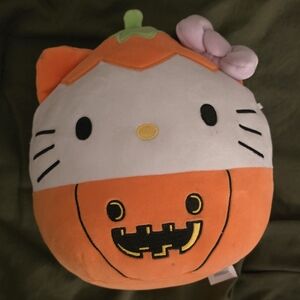 Squishmallows Orange and White Pumpkin Plush